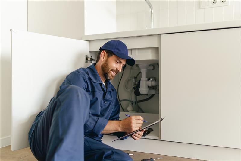 Residential plumber providing service in a Camarillo home